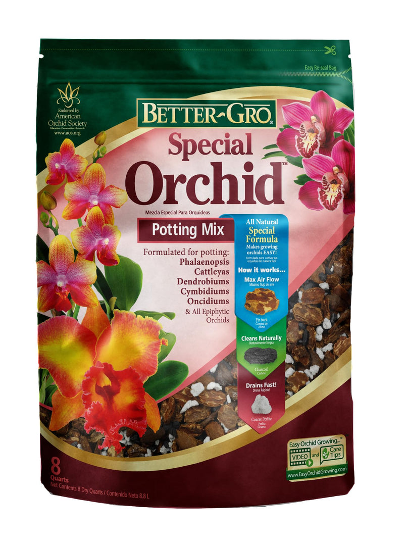 Sun Bulb Company 5002 PKG 8 Dry QT. SP Orchid Mix, 1-pack, Fucsia - 💙 Blu Rose's Garden LLC 💙