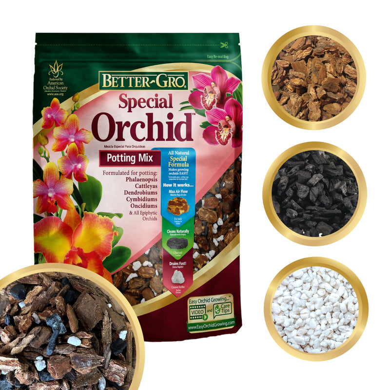 Sun Bulb Company 5002 PKG 8 Dry QT. SP Orchid Mix, 1-pack, Fucsia - 💙 Blu Rose's Garden LLC 💙