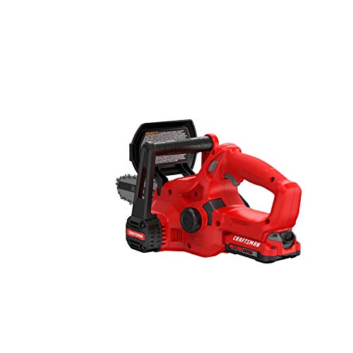 CRAFTSMAN V20 Mini Chainsaw, 10 inch, Battery and Charger Included (CMCCS610D1)