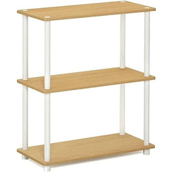 Furinno Turn-N-Tube Display Rack, 3-Tier Single, Beech - 💙 Blu Rose's Garden LLC 💙