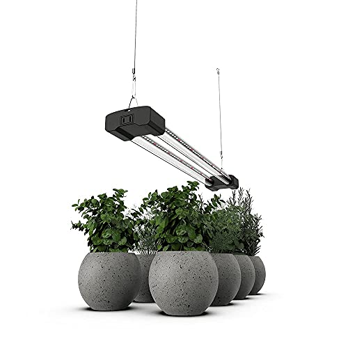 DYMOND BoostGro LED Grow Light Full Spectrum Linkable 5000K Daylight + 660nm Red Indoor Plant Lighting Fixture (2 FT, Black) - 💙 Blu Rose's Garden LLC 💙