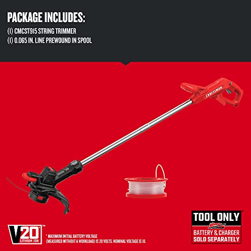 CRAFTSMAN WEEDWACKER® String Trimmer & Edger, 10-in., Tool Only (CMCST915B)