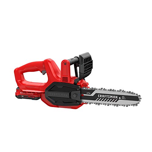 CRAFTSMAN V20 Mini Chainsaw, 10 inch, Battery and Charger Included (CMCCS610D1)