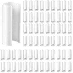 128 Pieces Clamp for PVC Pipe Greenhouses, Row Covers, Shelters, Bird Protection, 2.4 Inches Long (White, For 1/2 Inch PVC Pipe)