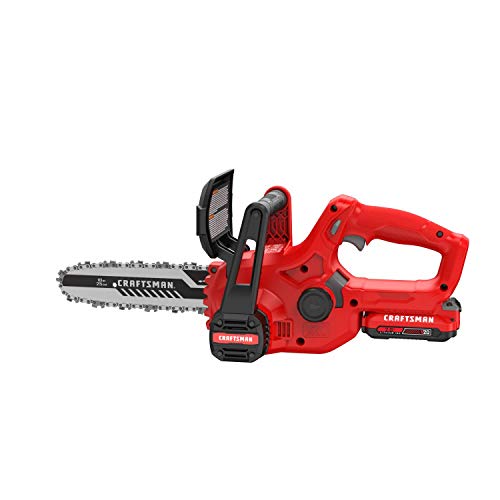 CRAFTSMAN V20 Mini Chainsaw, 10 inch, Battery and Charger Included (CMCCS610D1)