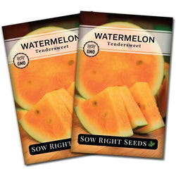 Sow Right Seeds - Tendersweet Watermelon Seeds for Planting - Non-GMO Heirloom Seeds to Plant a Home Vegetable Garden (2)