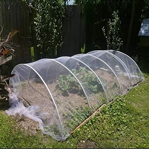 Agfabric Garden Netting 16'x30' Insect Pest Barrier Bird Netting for Garden Protection,Row Cover Mesh Netting for Vegetables Fruit Trees and Plants,White