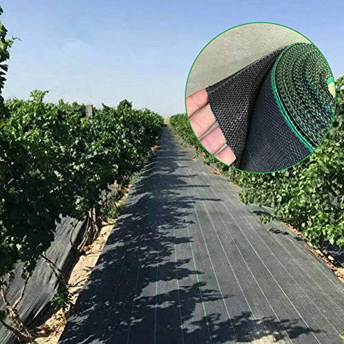 GRASSCLUB Weed Barrier Control Woven Garden Weed Landscape Fabric Heavy Duty Ground Cover 6.5ft x 32ft (208 Sq ft)