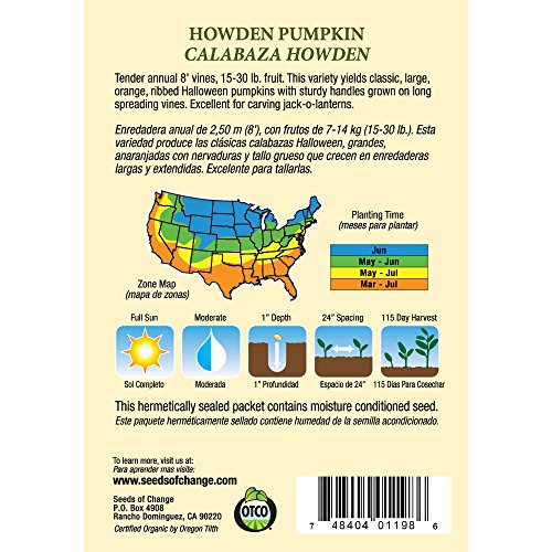 Seeds of Change Certified Organic Howden Pumpkin