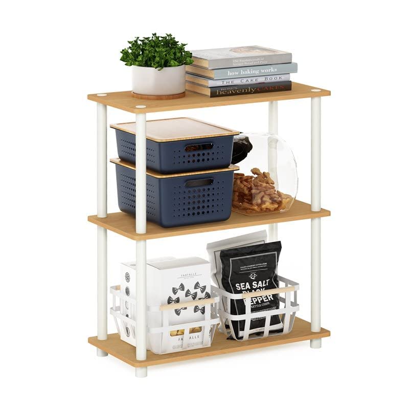 Furinno Turn-N-Tube Display Rack, 3-Tier Single, Beech - 💙 Blu Rose's Garden LLC 💙