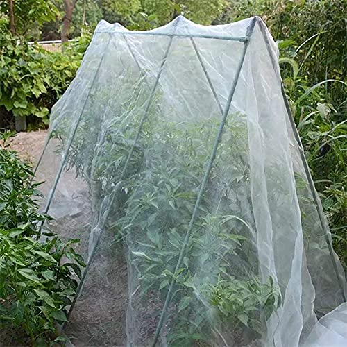 Agfabric Garden Netting 16'x30' Insect Pest Barrier Bird Netting for Garden Protection,Row Cover Mesh Netting for Vegetables Fruit Trees and Plants,White